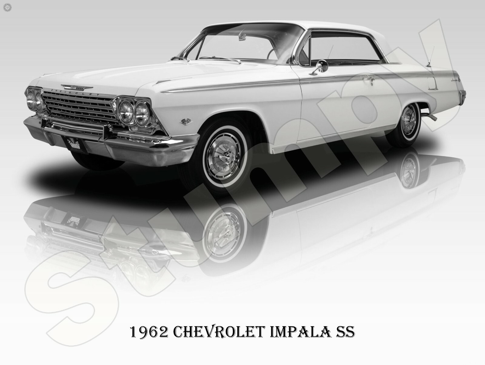 1962 Chevrolet Impala SS Metal Sign 9