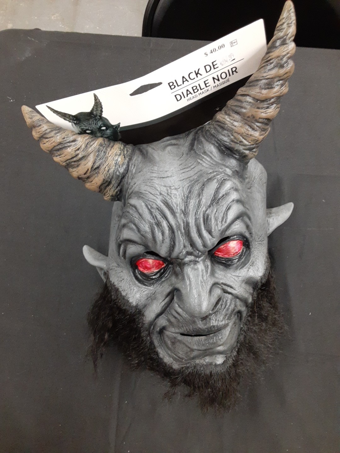 Ghoulish Productions Black Devil Mask