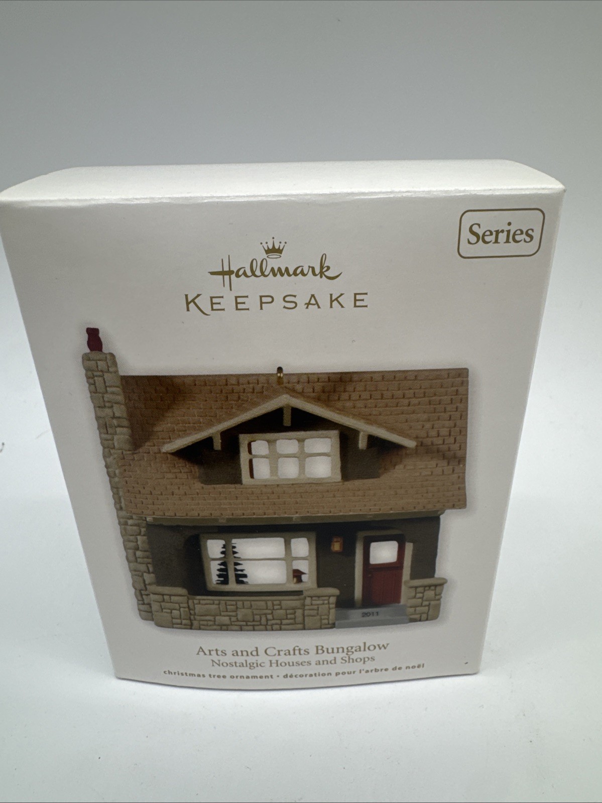 NIB 2011 Hallmark Keepsake Ornament Arts and Crafts Bungalow Nostalgic Houses