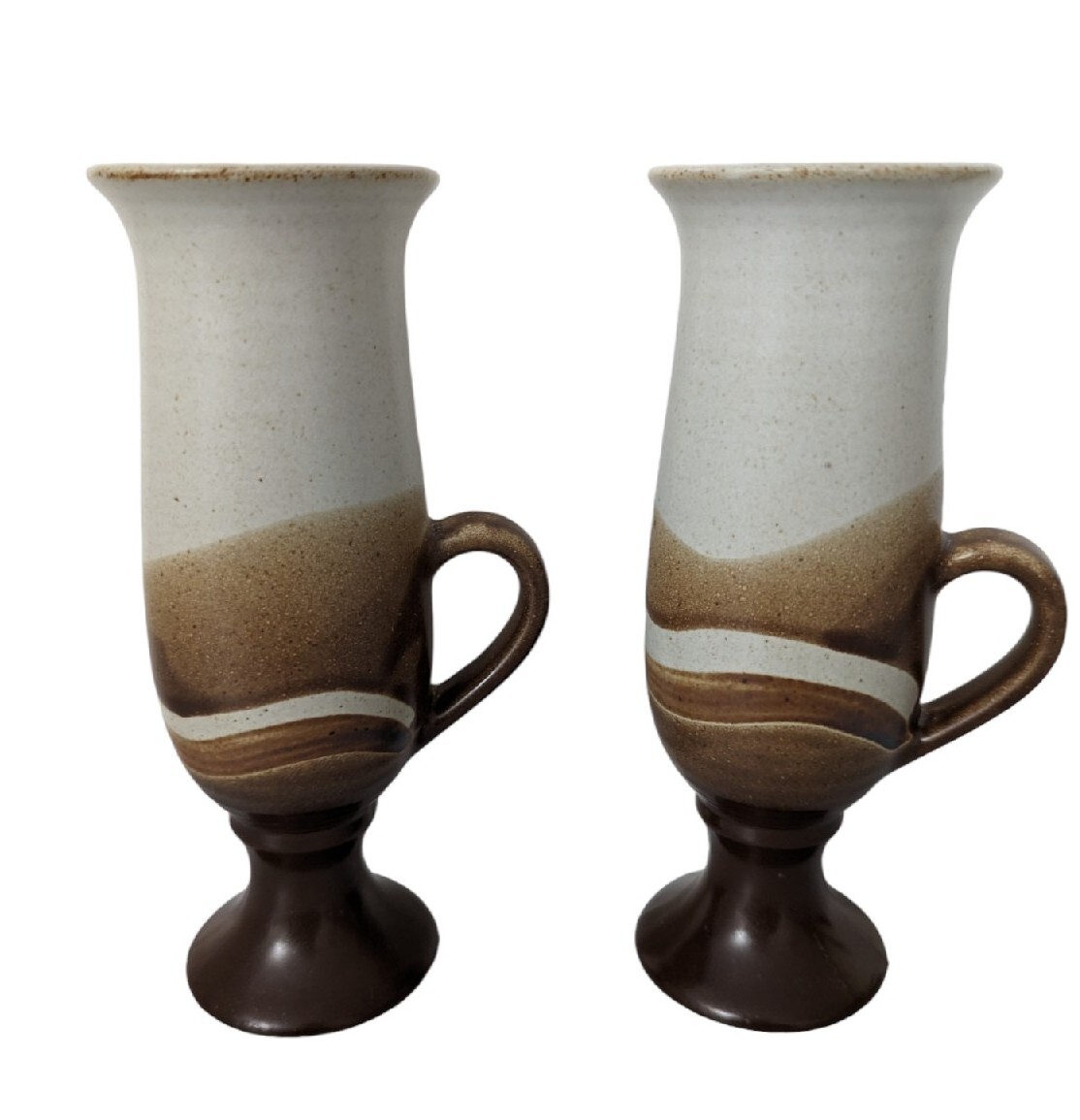 Otagiri Japan Vintage Mid Century Modern Footed Irish Coffee Cups Set of 2 MCM