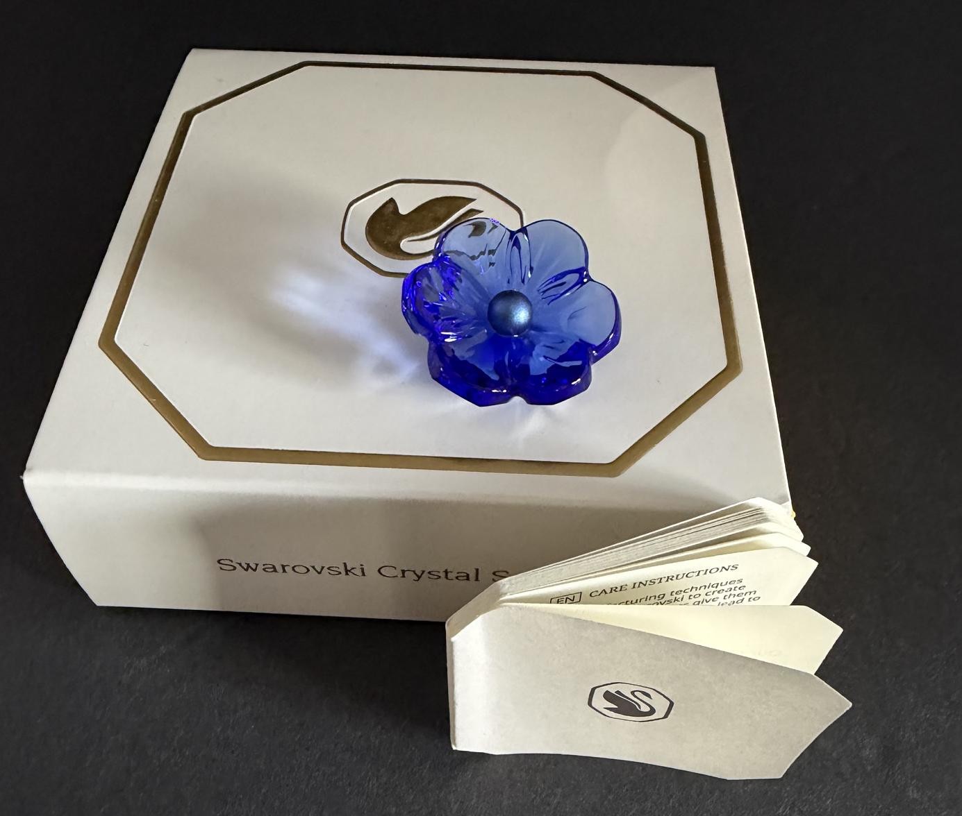 SWAROVSKI IDYLLIA ANEMONE MINI FLOWER ITEM # 5719806, SCS 2026, NEW IN BOX