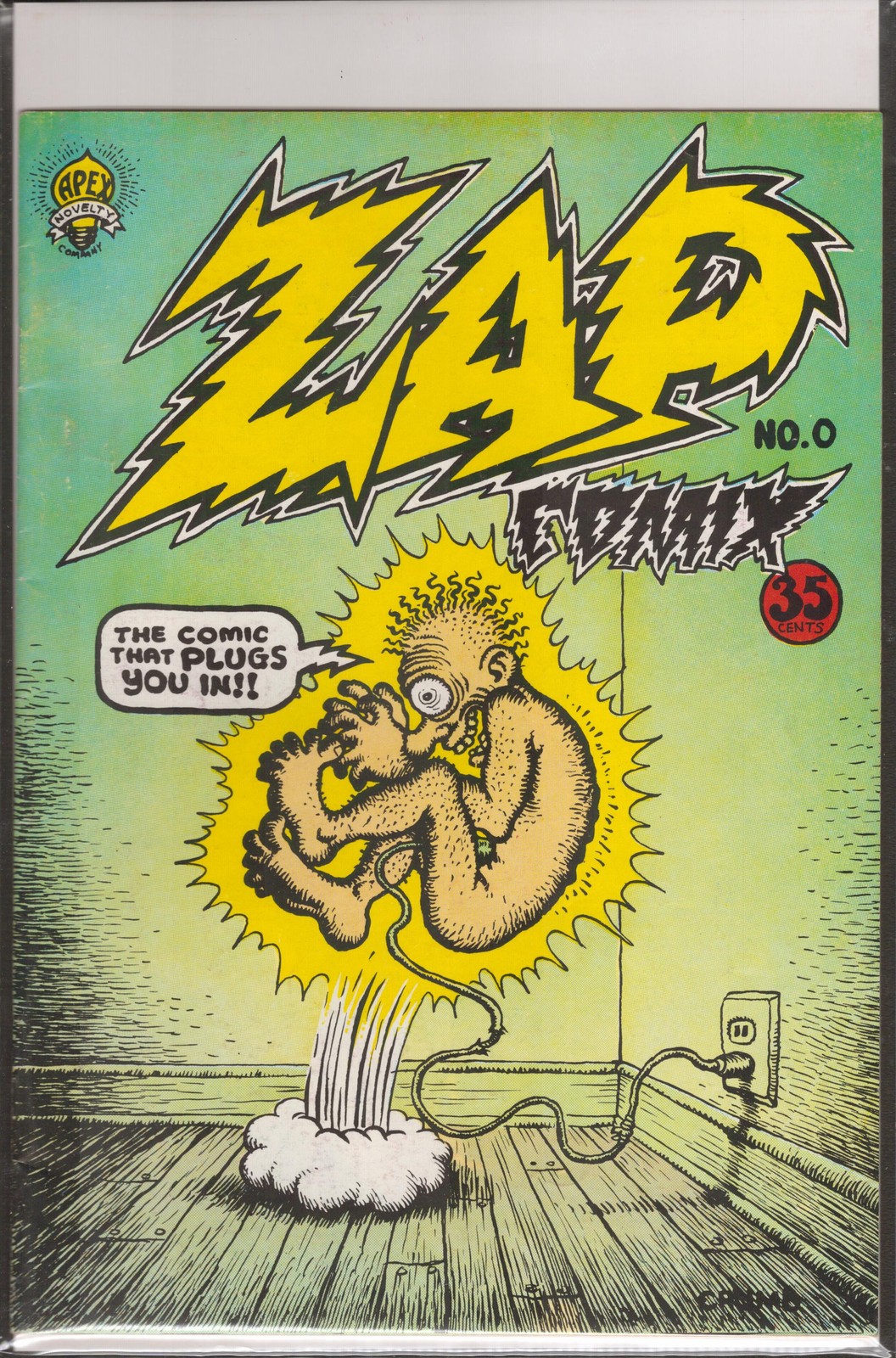 54177: APEX NOVELTIES ZAP COMIX #1 Fine Plus Grade