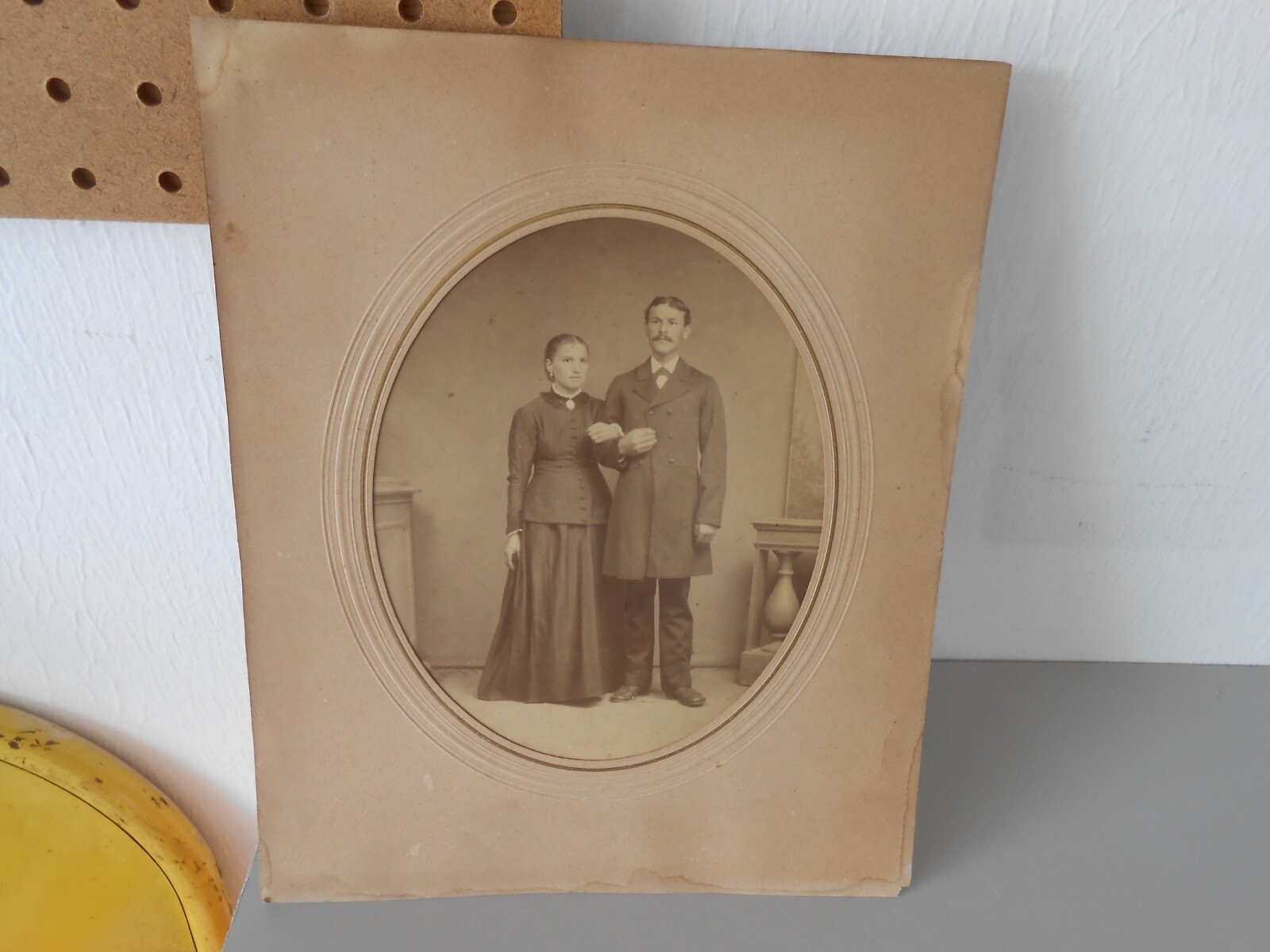 VTG ANTIQUE 1800s HUSBAND & WIFE MAN & WOMEN PHOTO CIVAL WAR ERA