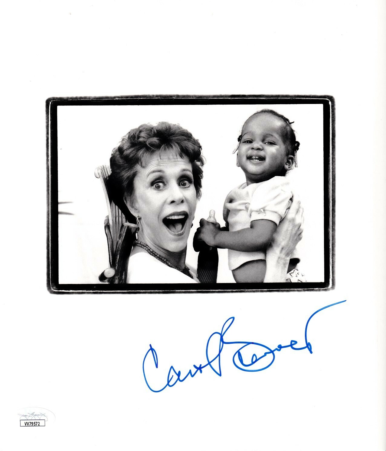 Carol Burnett autographed signed 9x10 B&W book page photo JSA COA Mad About You