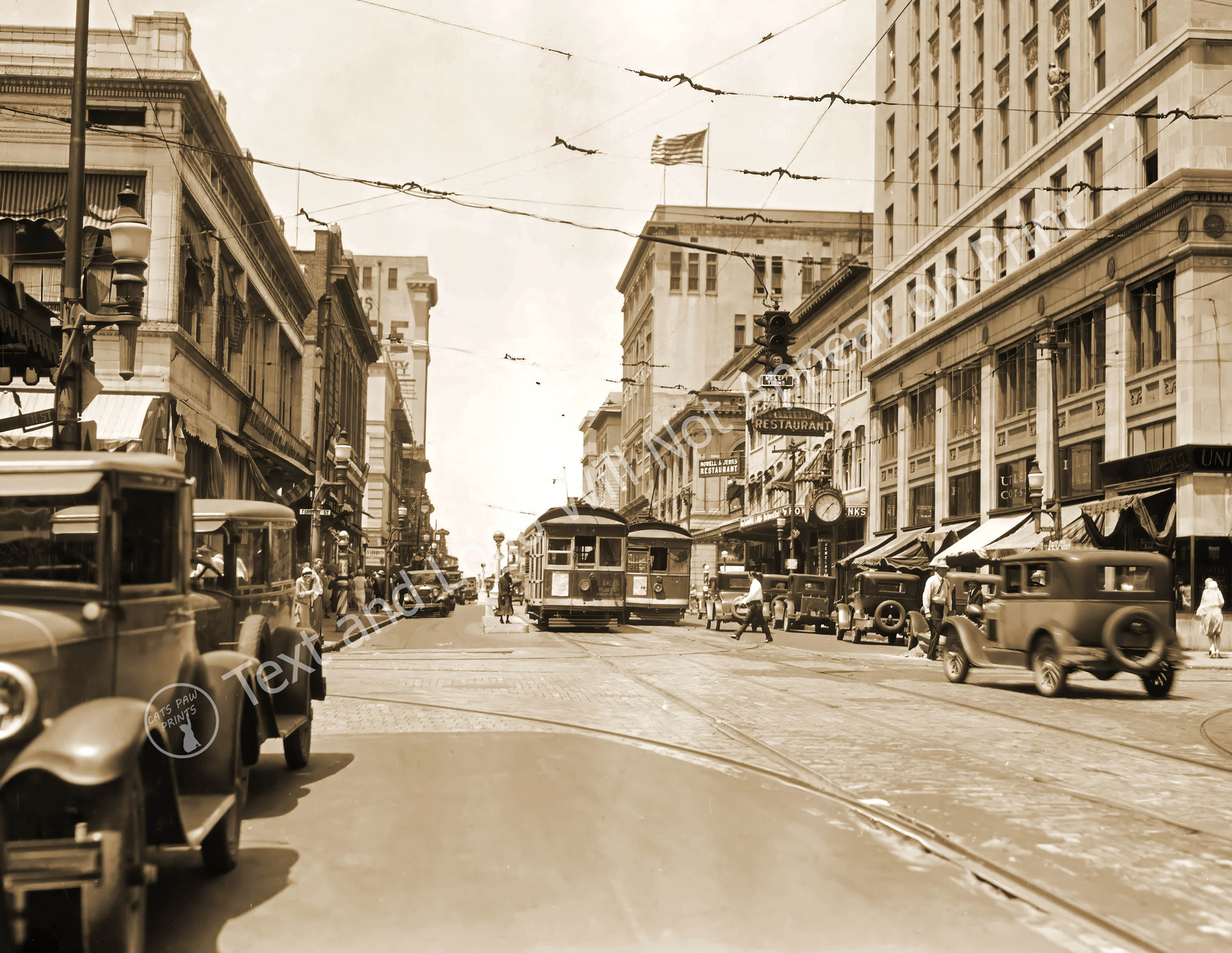 1929 Main St, Jacksonville, Florida Vintage Old Photo Reprint