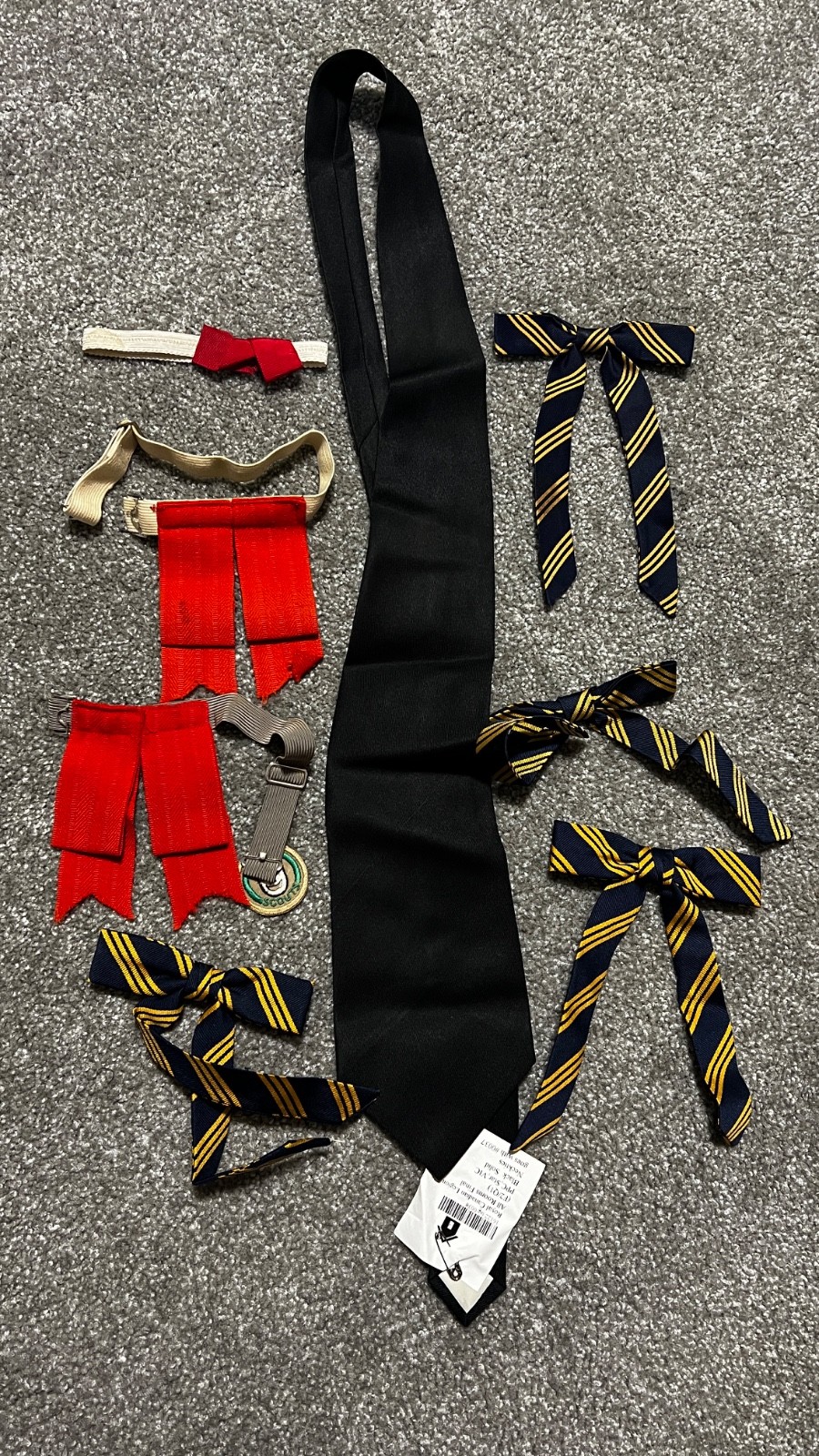 Vintage Royal Canadian Legion Uniform Accessories Tie Bow Ties Ribbons Scout Lot