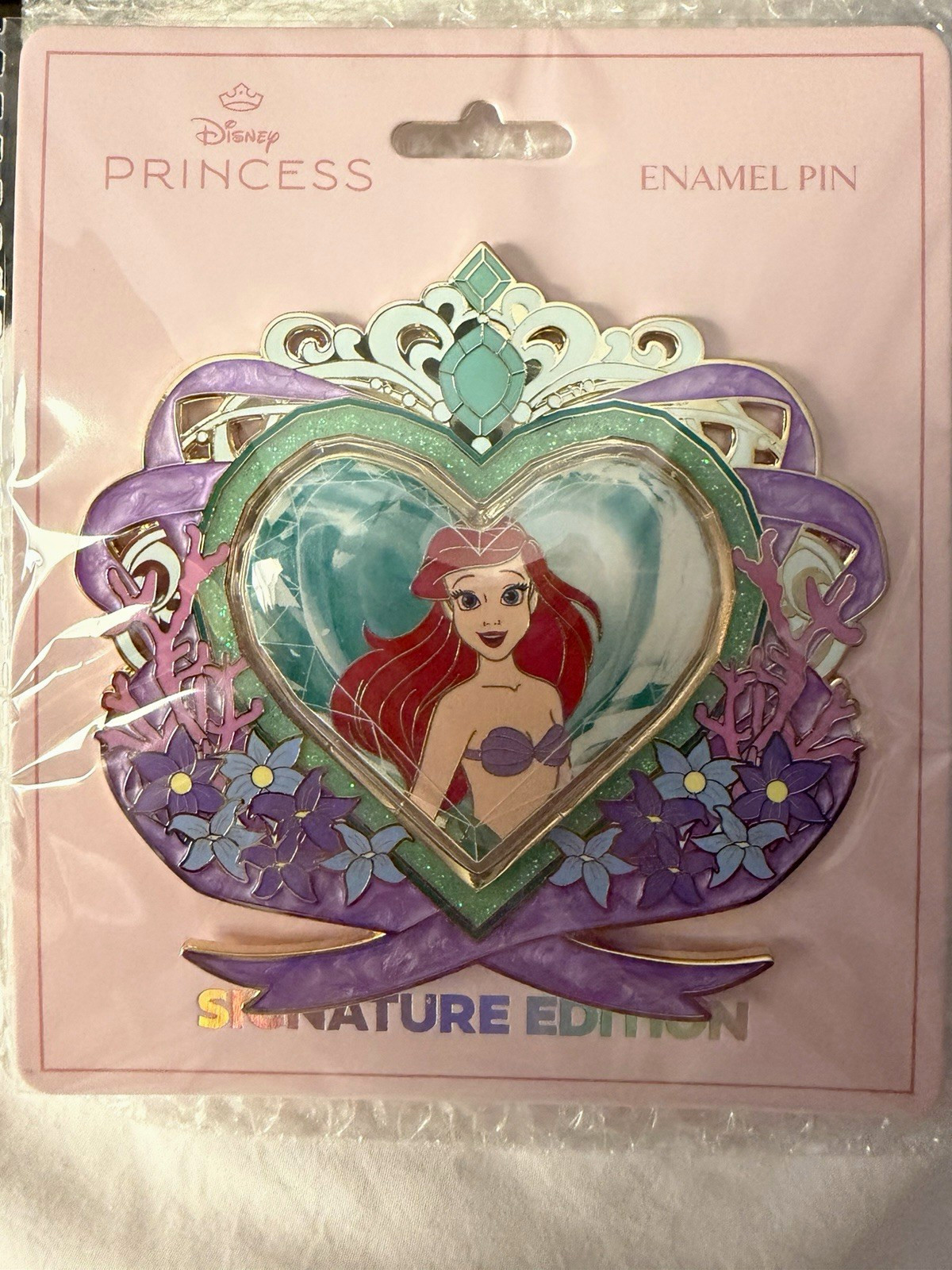 Disney Ariel The Little Mermaid SE 500 PALM Pin Jewel gem Princess series