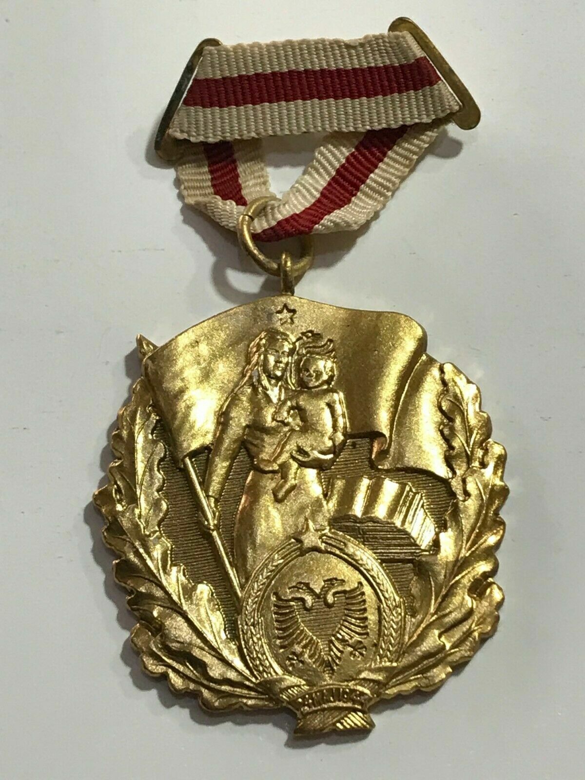 ALBANIA ORDER GLORY TO MOTHER 1 CLASS ALBANIAN ORDERS MEDAL MOTHERHOOD 1950 s
