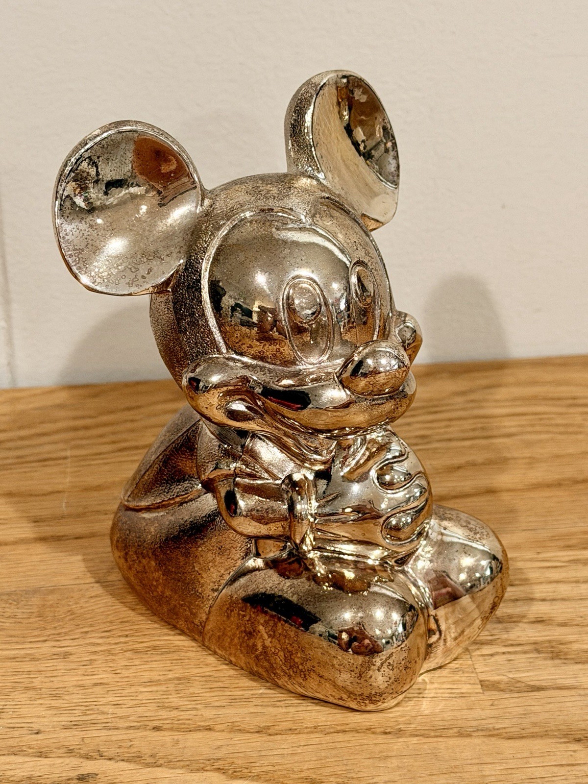 Disney 1989 Reed & Barton Mickey Mouse Silver-plated Coin Piggy Bank