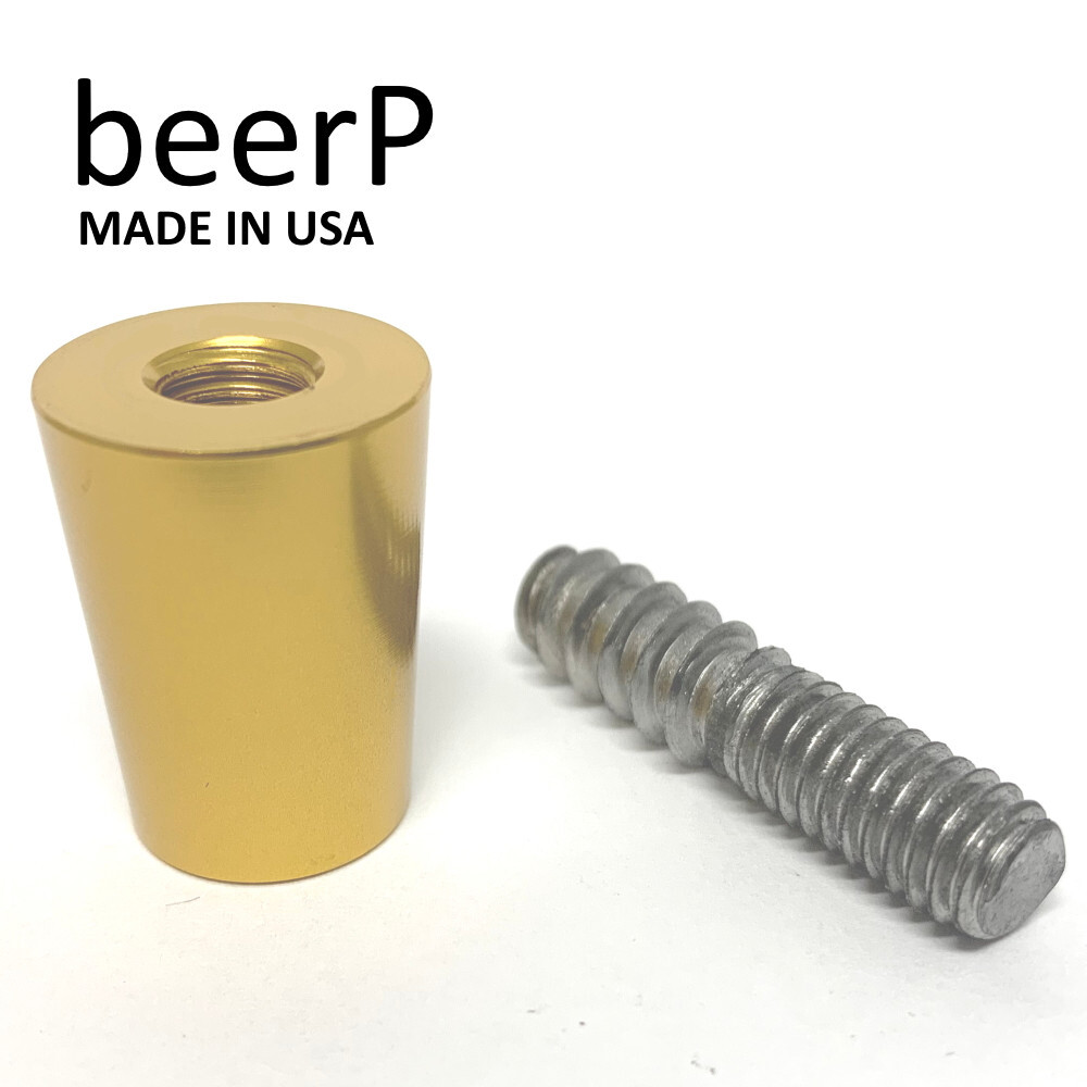 5 Pack GOLD Beer Tap Handle Ferrule 3/8