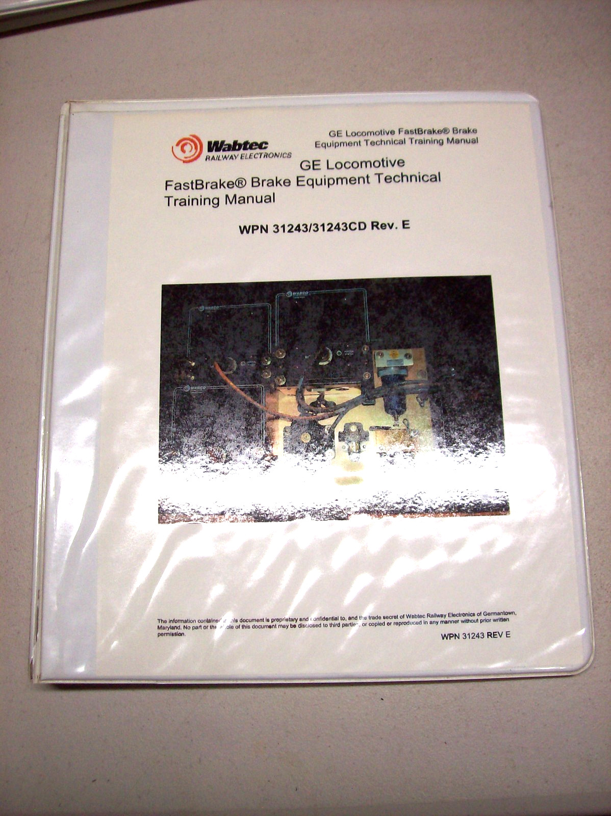General Electric/ Wabtec  Fast Brake Equipment  Technical Training Manual