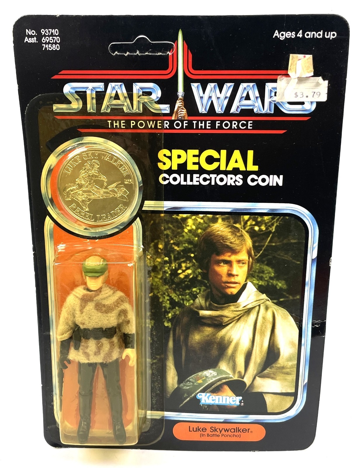 Luke Skywalker Battle Poncho Star Wars POTF Figure Last 17 Kenner 1984 New MOC