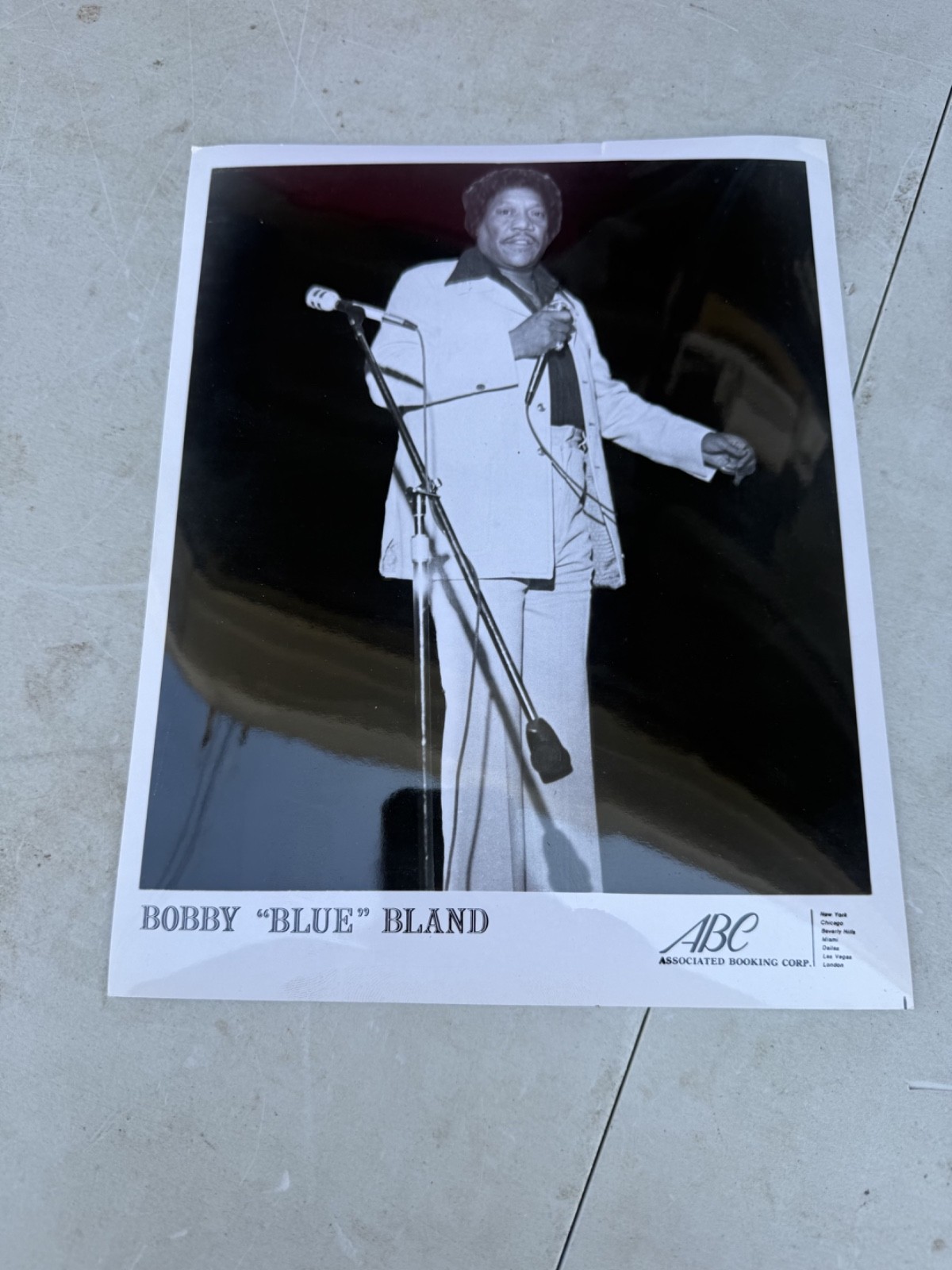 Bobby Blue Bland Promotional 8x10 Press Photo Musician Singer YT17