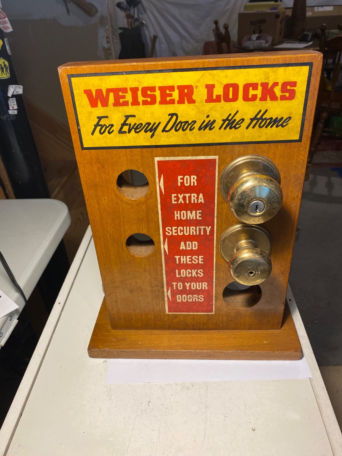 Vintage Weiser Locks Counter Display Salesman Sample