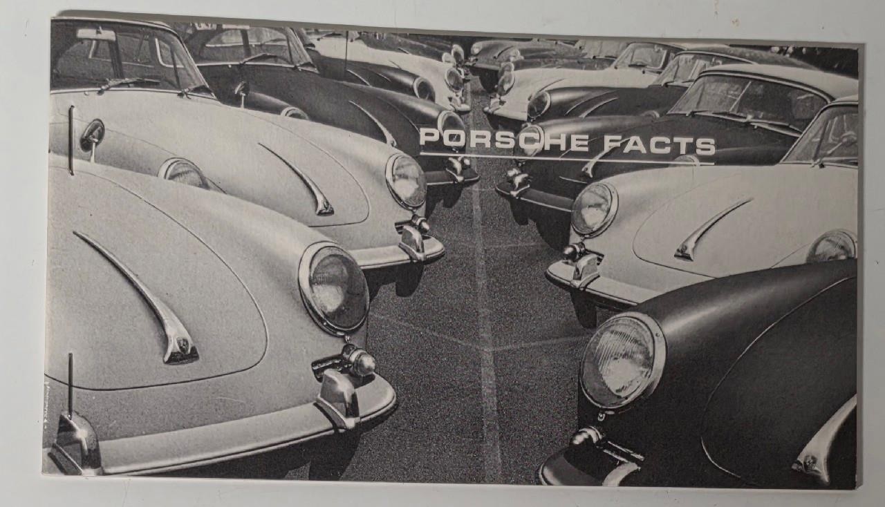 1964 Porsche Facts 356 Original Vintage Brochure w/ Dealer Stamp
