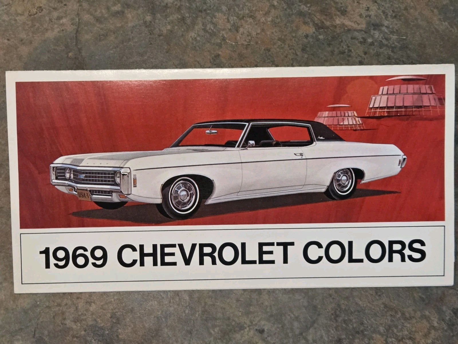 Original NOS 1969 CHEVROLET Colors Chart Brochure Camaro Nova Chevelle Corvette