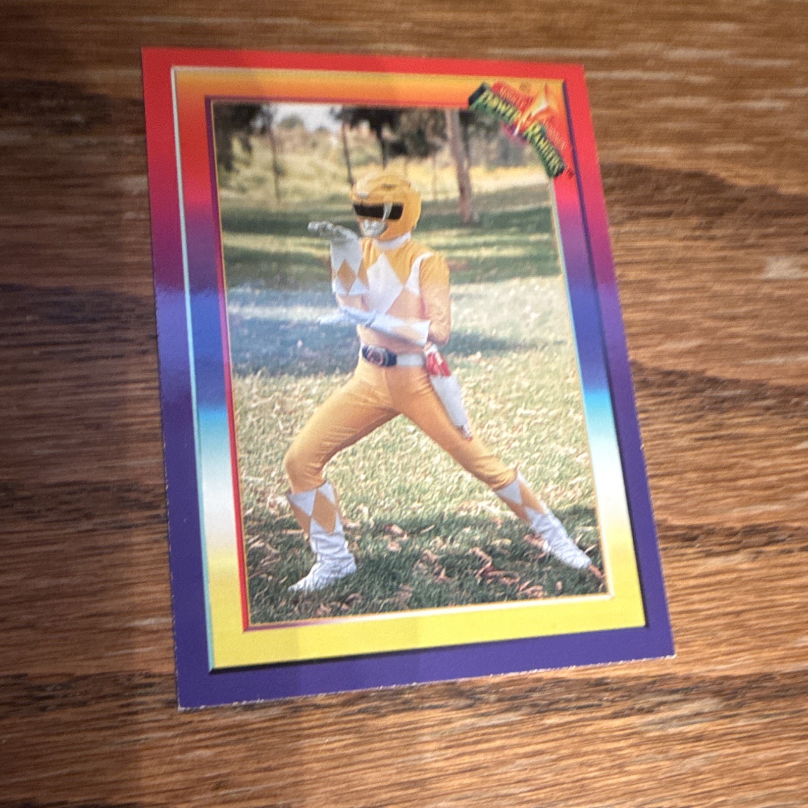 Saban 1995 Mighty Morphin Power Rangers The Yellow Ranger Aisha #3 Card