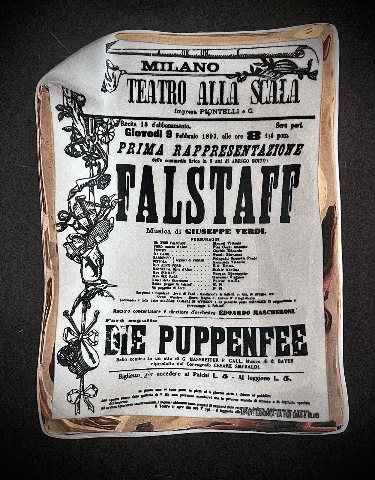 Vintage Fornasetti Milano Teatro alla Scala 
