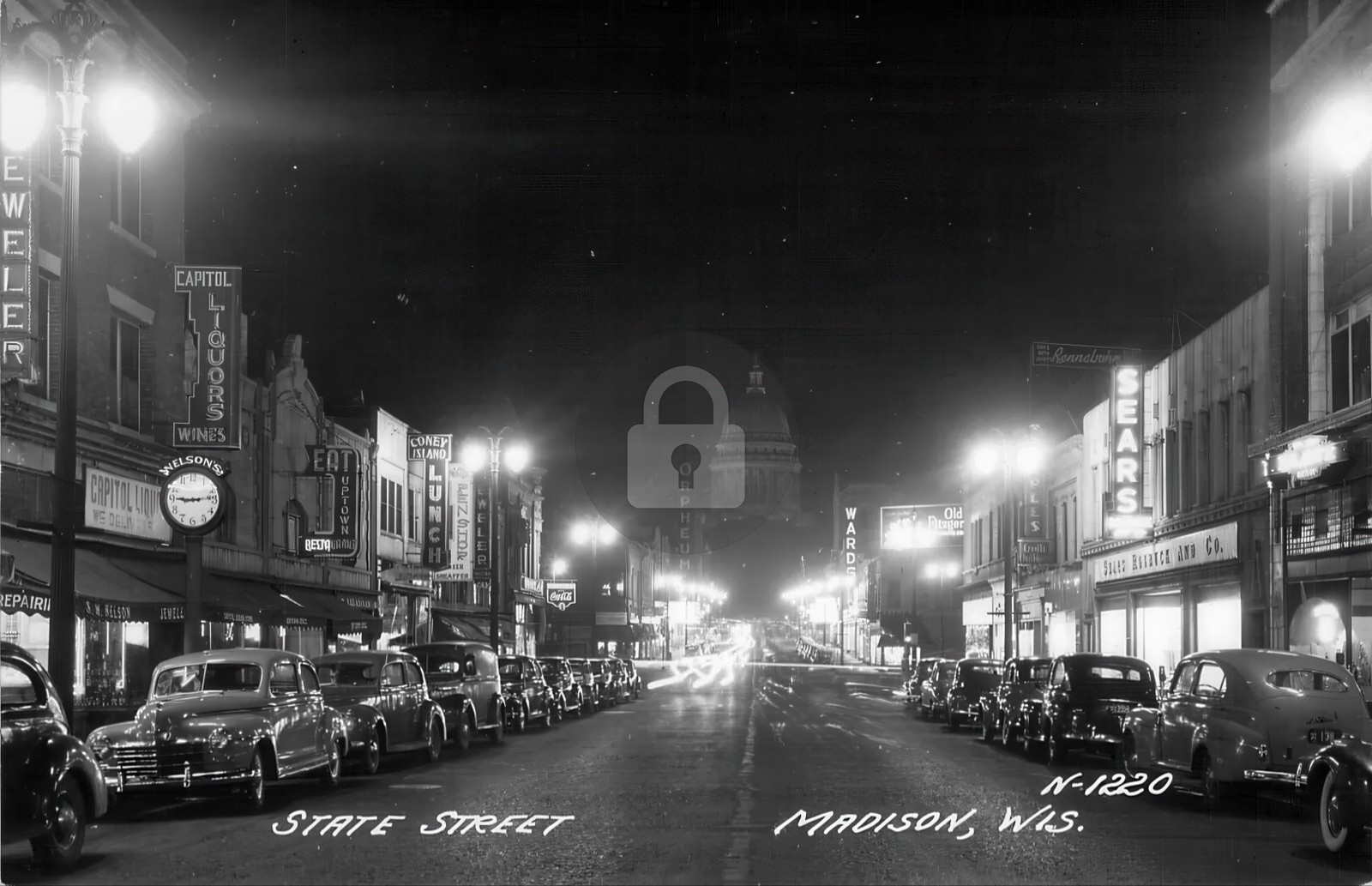Madison WI Wisconsin State Street RPPC Photo Postcard COPY