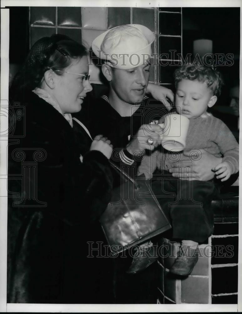 1940 Press Photo P.A. Sprague and family