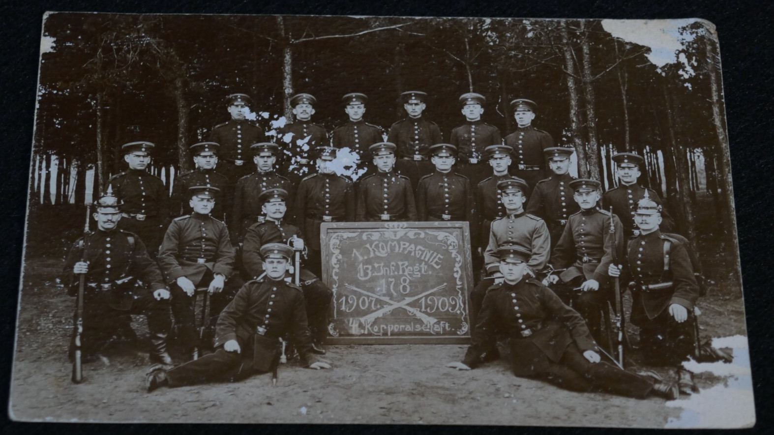 Pre- WWI Original Imperial German Military Soldiers Inf Reg 178 1909
