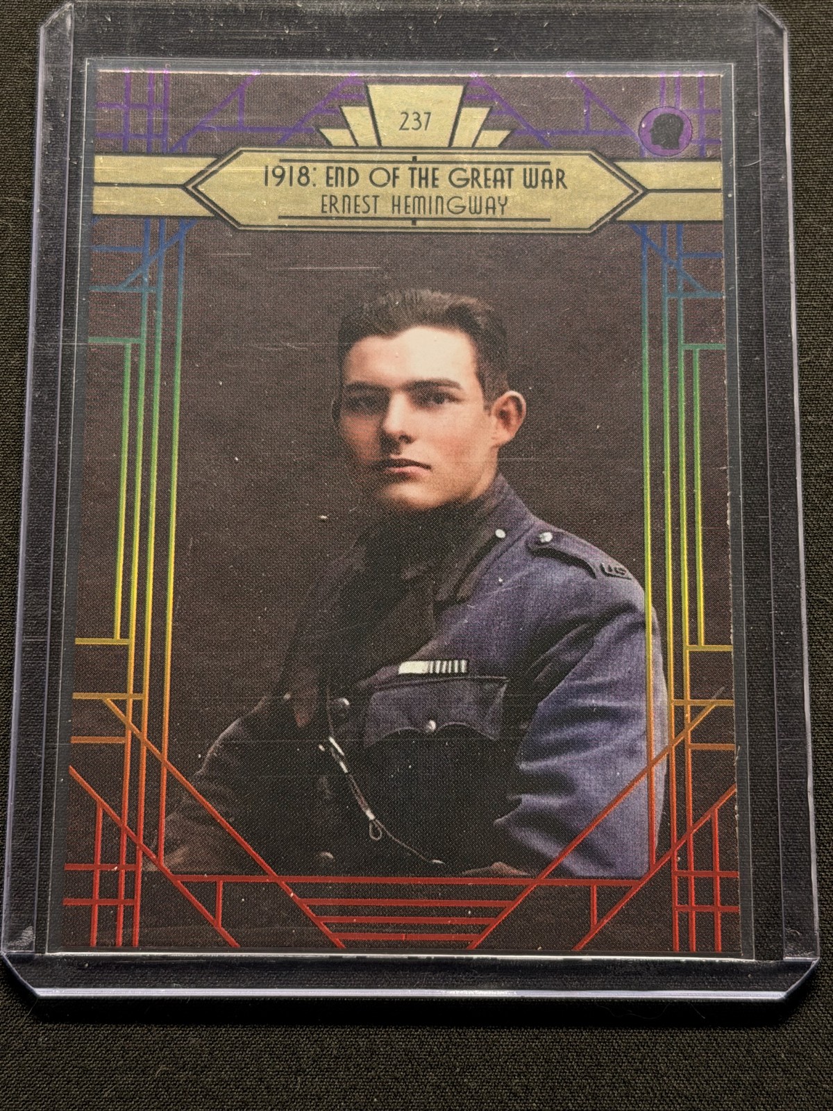 Historic Autograph 1918: End of the Great War Ernest Hemingway 2023 1/1 Card