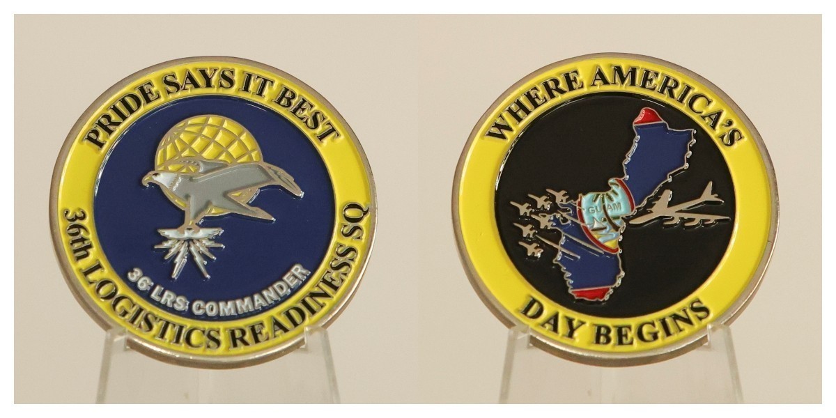 36th Logistics Readiness Squadron Where America\'s Day Begins Challenge Coin  4#F