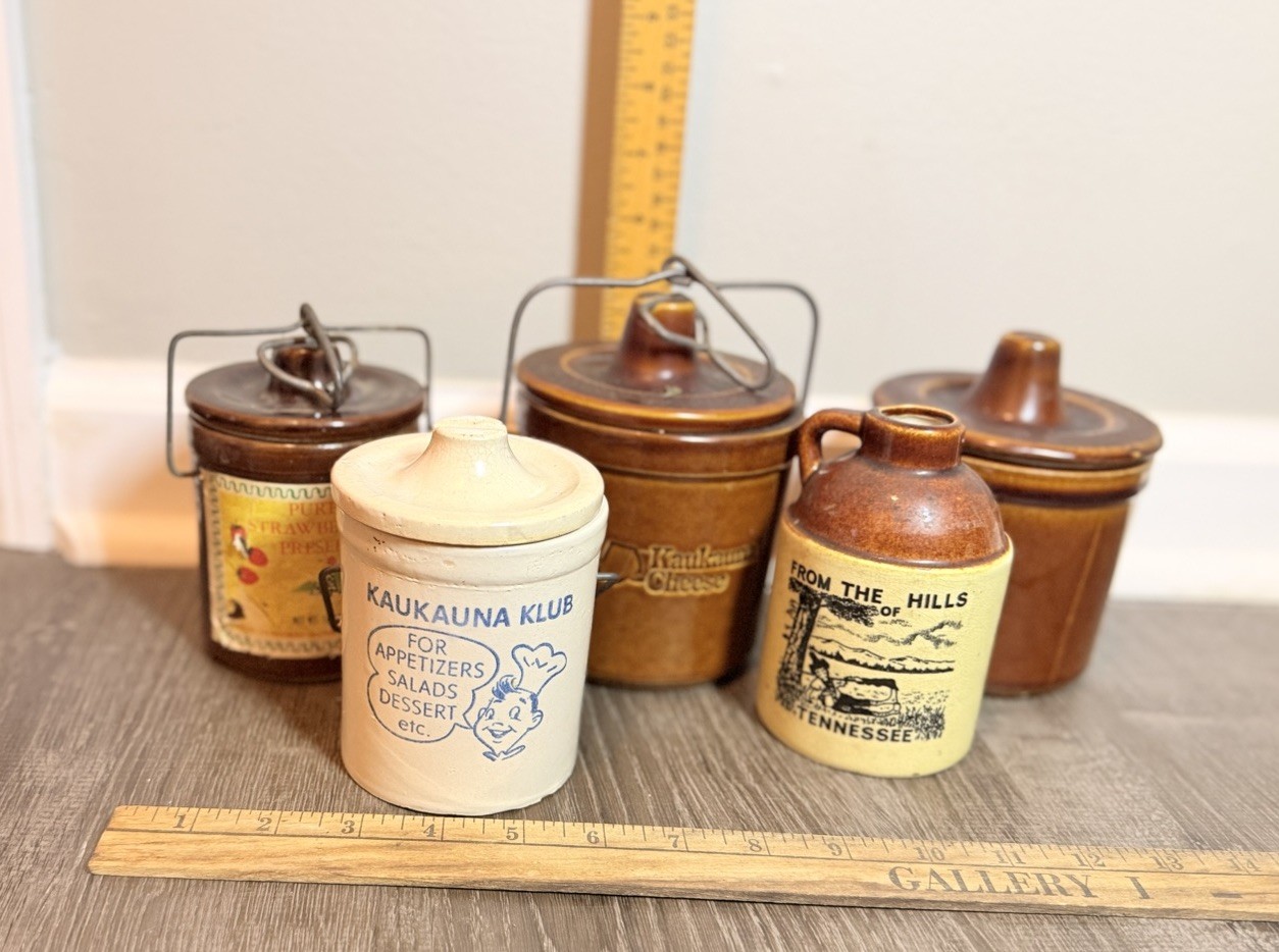 Antique Croc Salt Glaze Lot