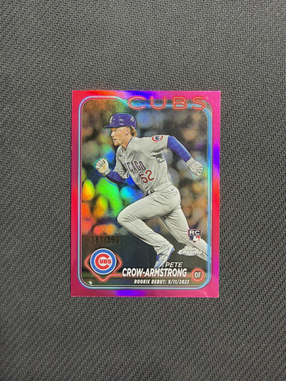 Pete Crow-Armstrong RC 2024 Topps Chrome Update Magenta /399 USC158 Cubs