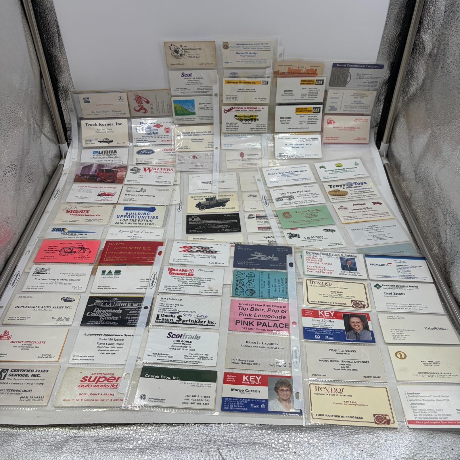 Vintage Omaha Nebraska Business Card Collection Lot 70+ Auto Truck Local Ads