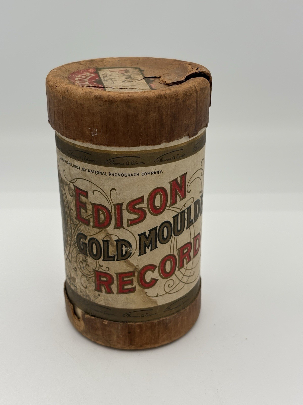 1908 Edison Amberal #4 Cylinder Flanagan & The Reilly Baseball Game Steve Porter