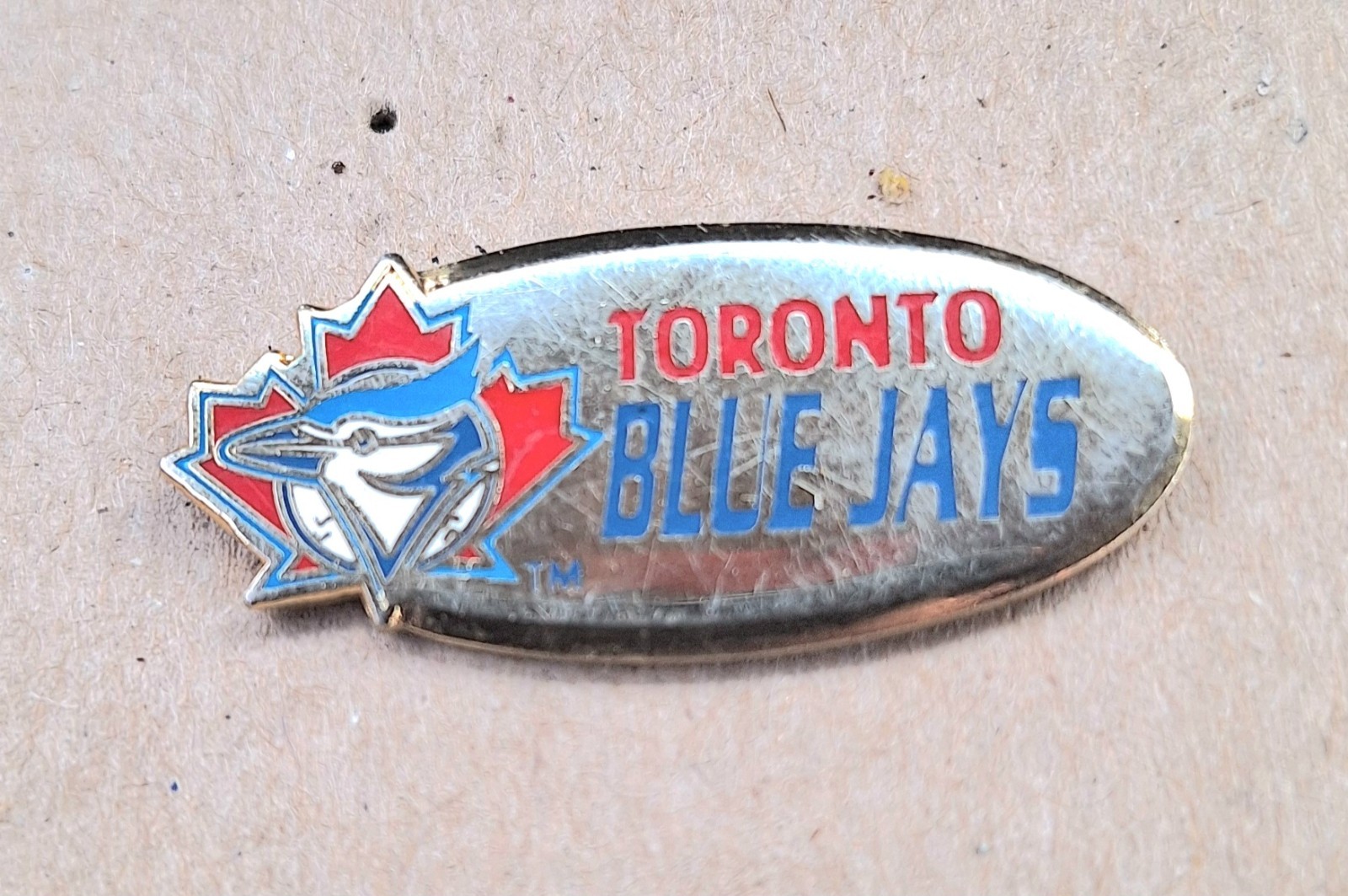 vintage 1999 MLB Toronto Blue Jays oval logo lapel pin