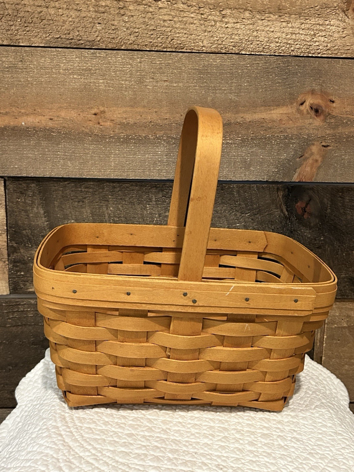 VTG 2002 Longaberger Basket 5.5 Tall Basket 11 W Handle