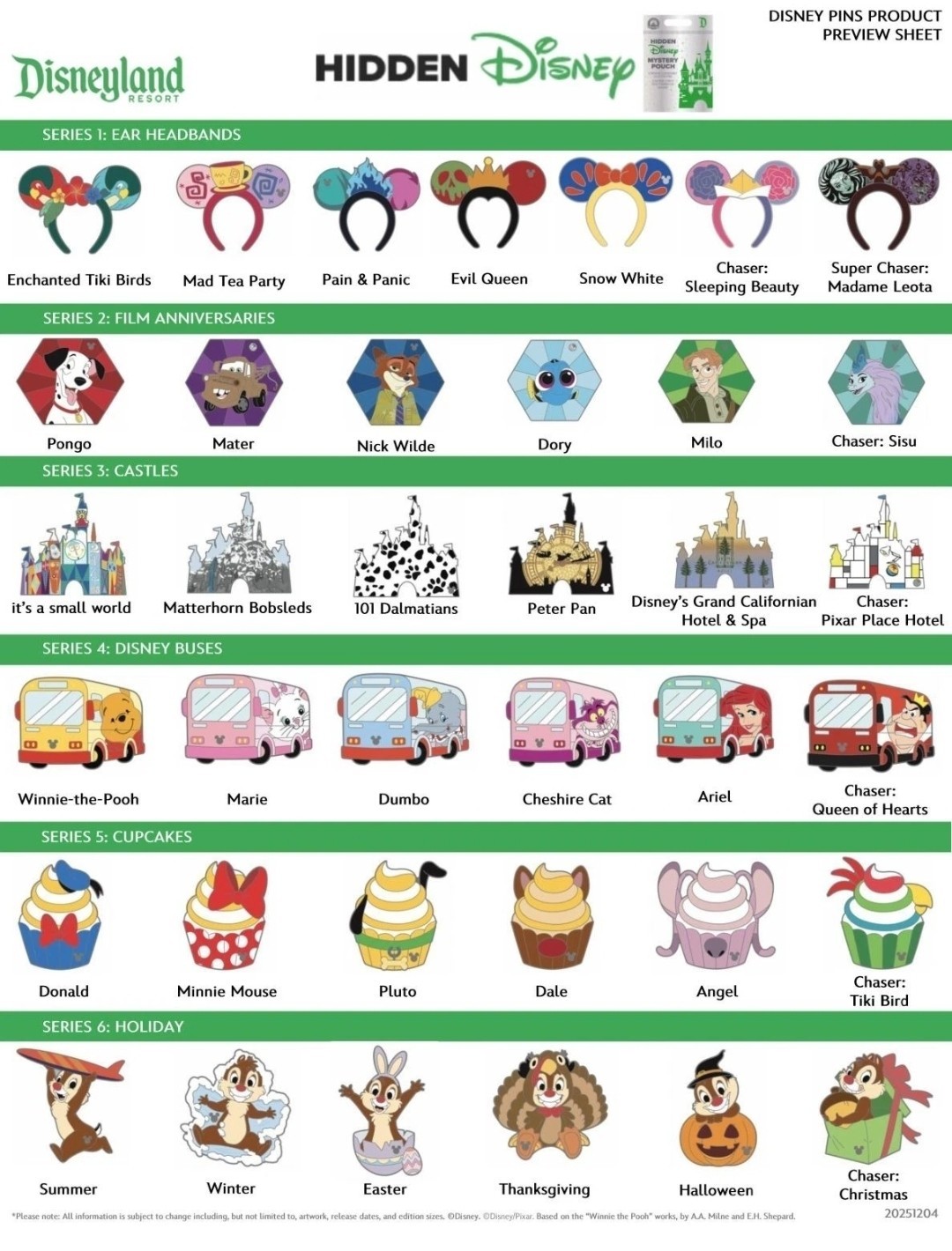 (SEALED) 2026 Disneyland Hidden Mickey Mystery Pin Pack WAVE A (2 Pins/Pack)