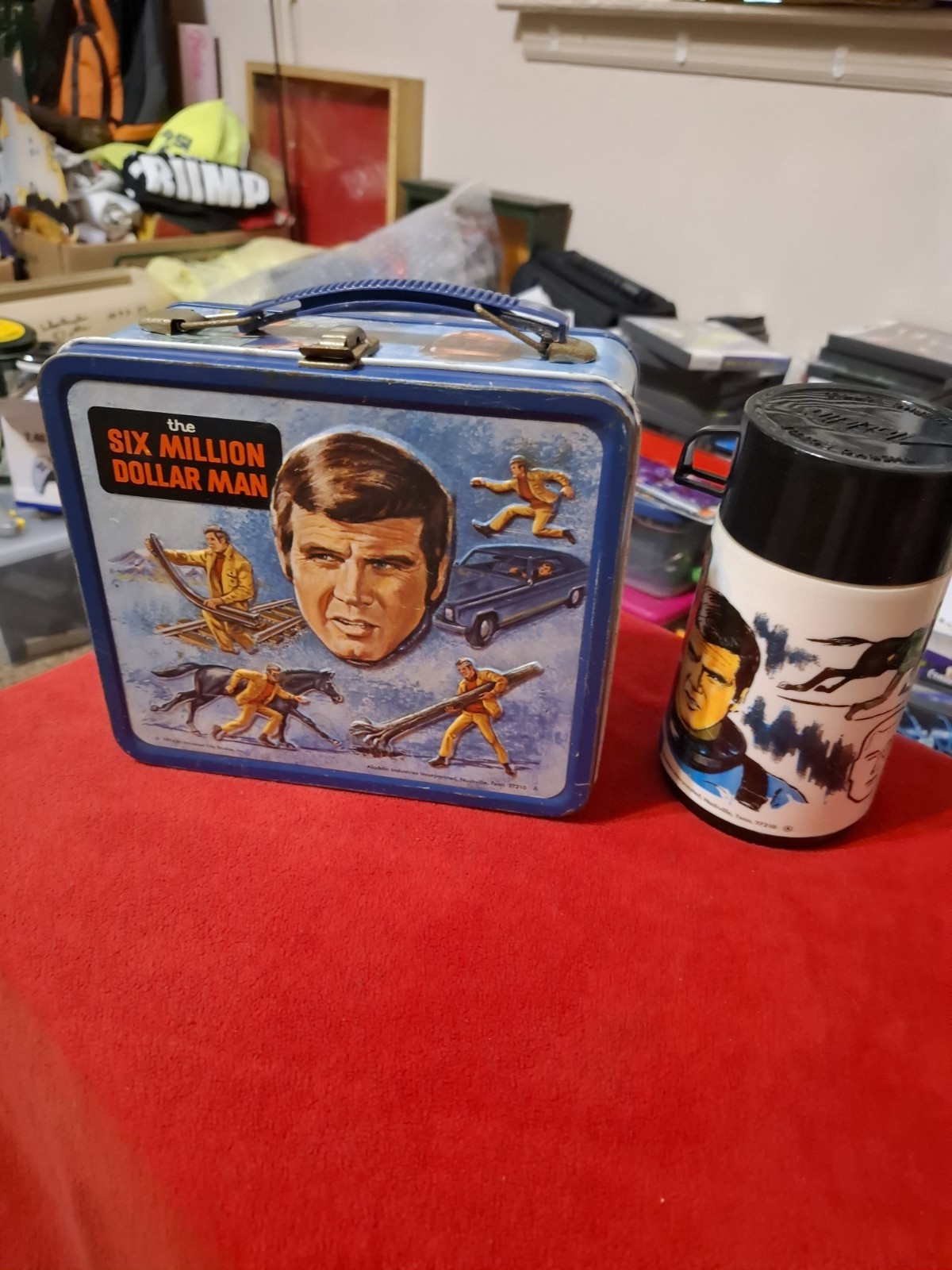 VINTAGE SIX MILLION DOLLAR MAN LUNCHBOX AND THERMOS