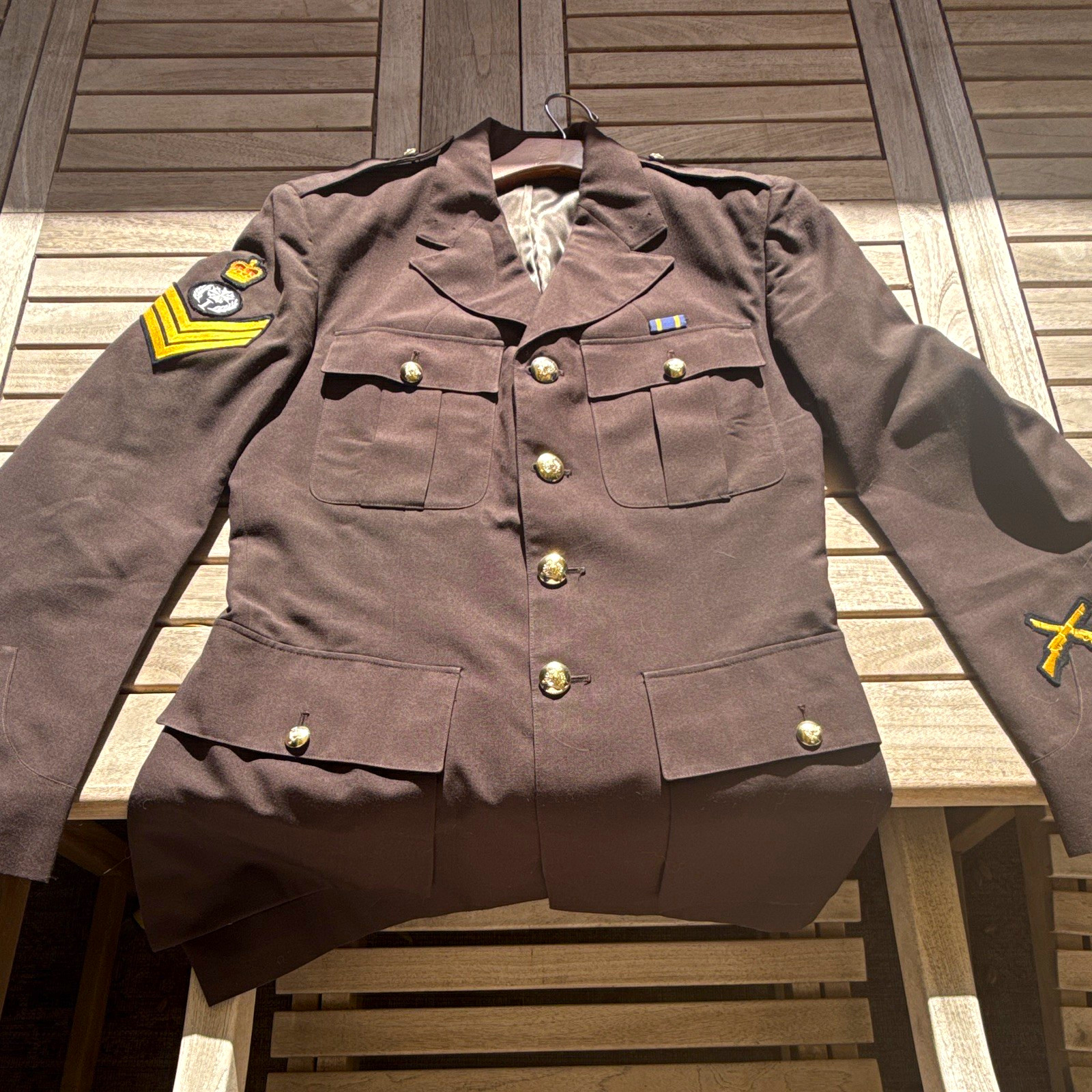Vintage RCMP Brown Dress Jacket - Sergeant Instructor, Marksman