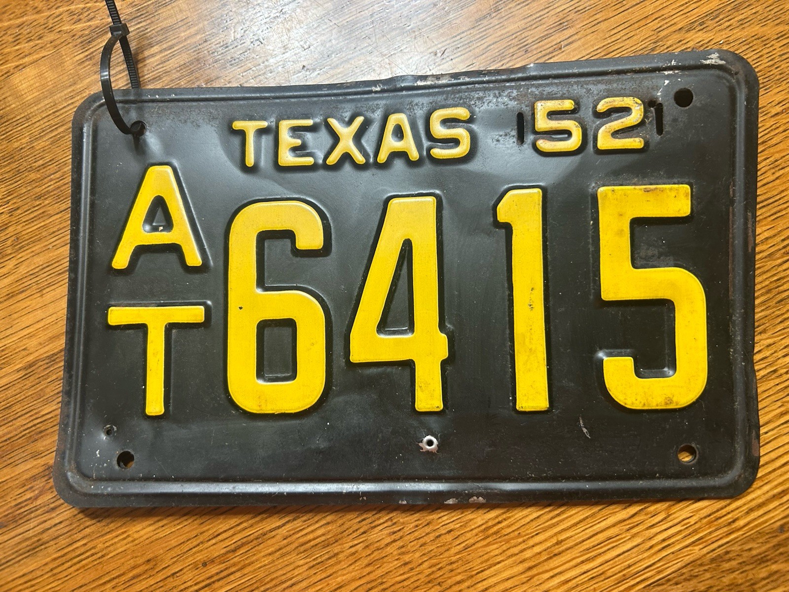 A Pair of 1952 Texas License Plates