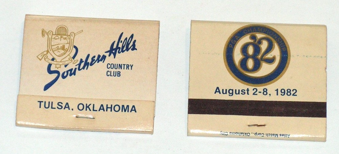 Vintage NOS Southern Hills Country Club 1982 PGA Championship Matchbook Tulsa OK