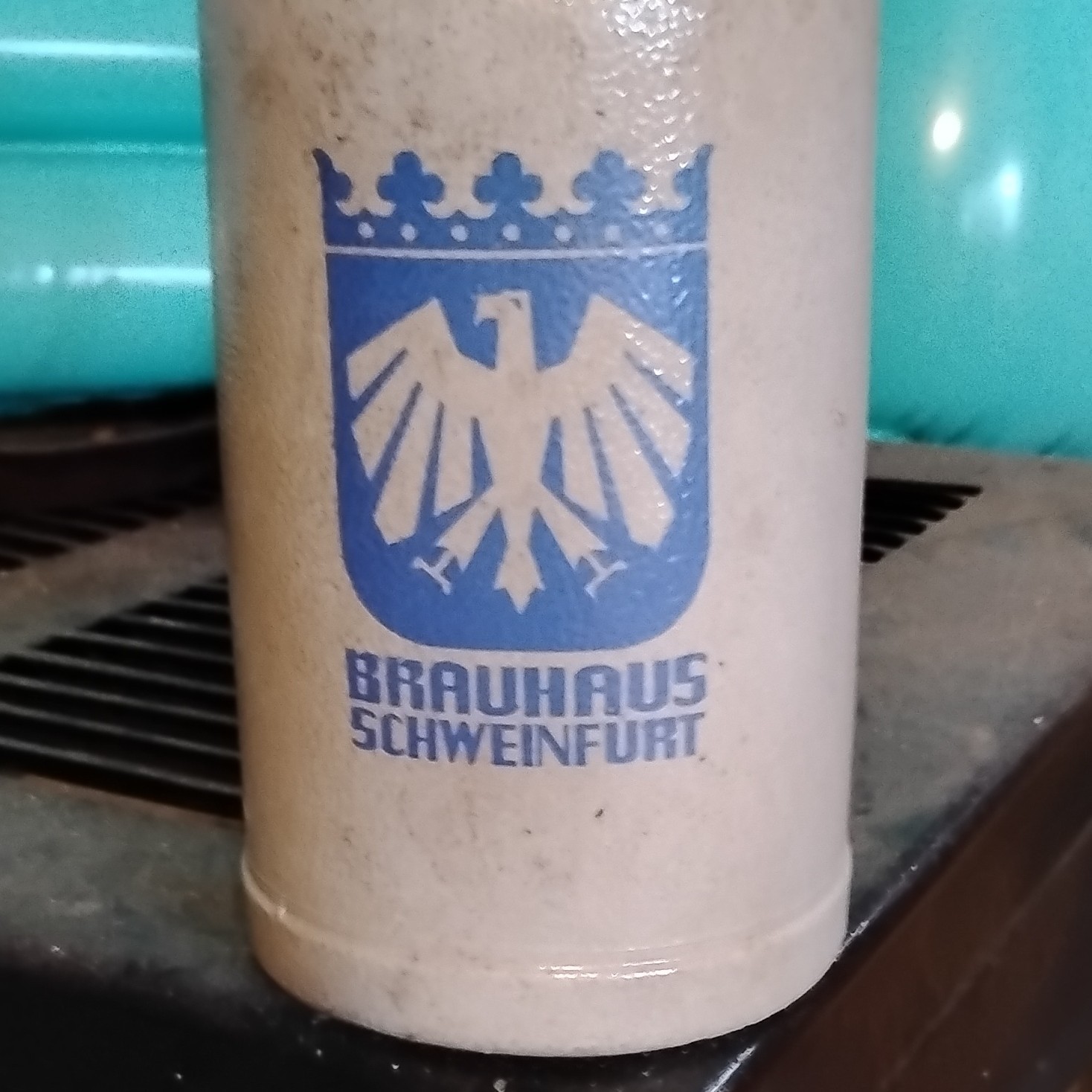 Brauhaus Schweinfurt German Beer Stein Eagle Crest Breweriana Germany