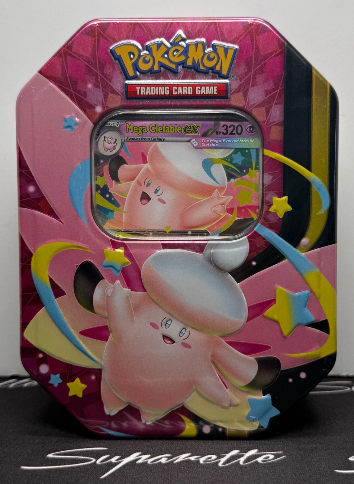 Pokemon Mega Clefable ex Moonlit Tin