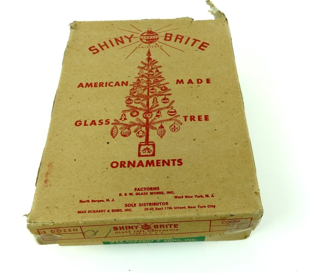 Vintage Shiny Brite Round and Colorful Christmas Balls – Lot of 12