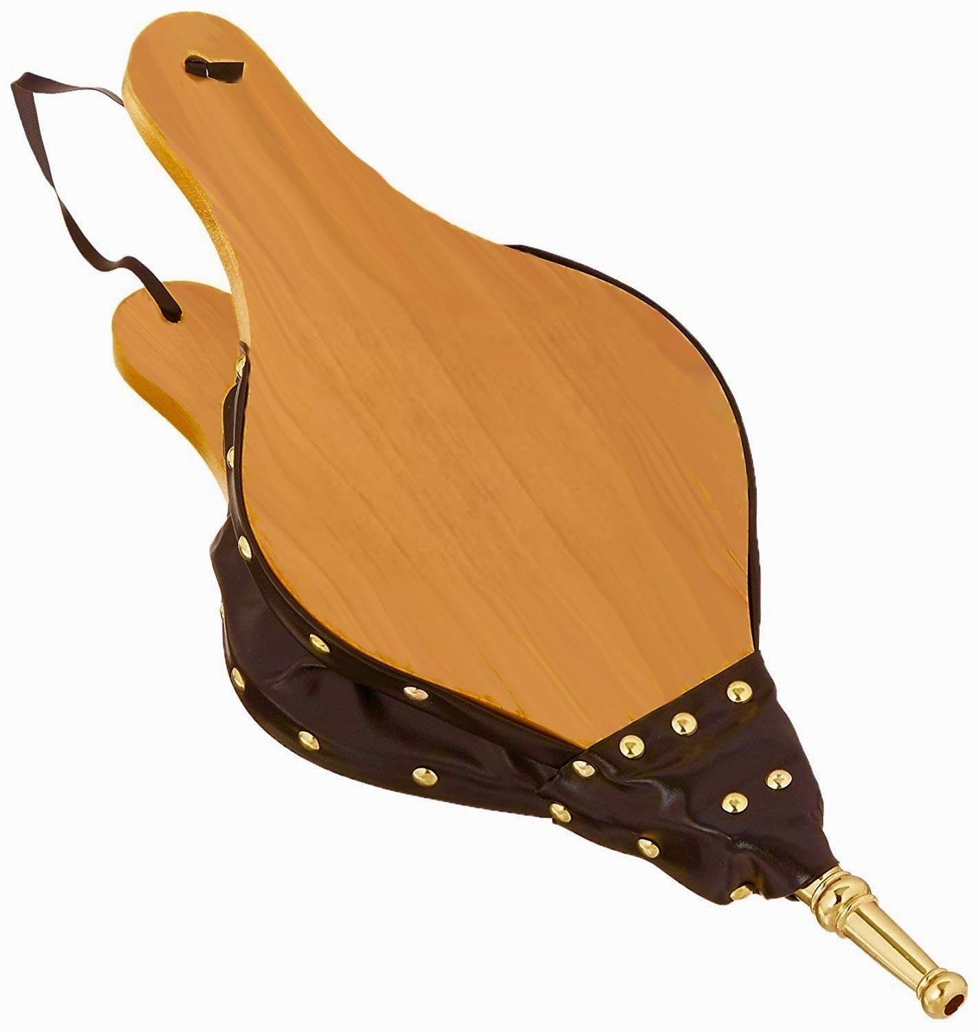 Fire Bellows - Oak Wood - Hanging Loop - Efficient Design for Quick Fire Heating