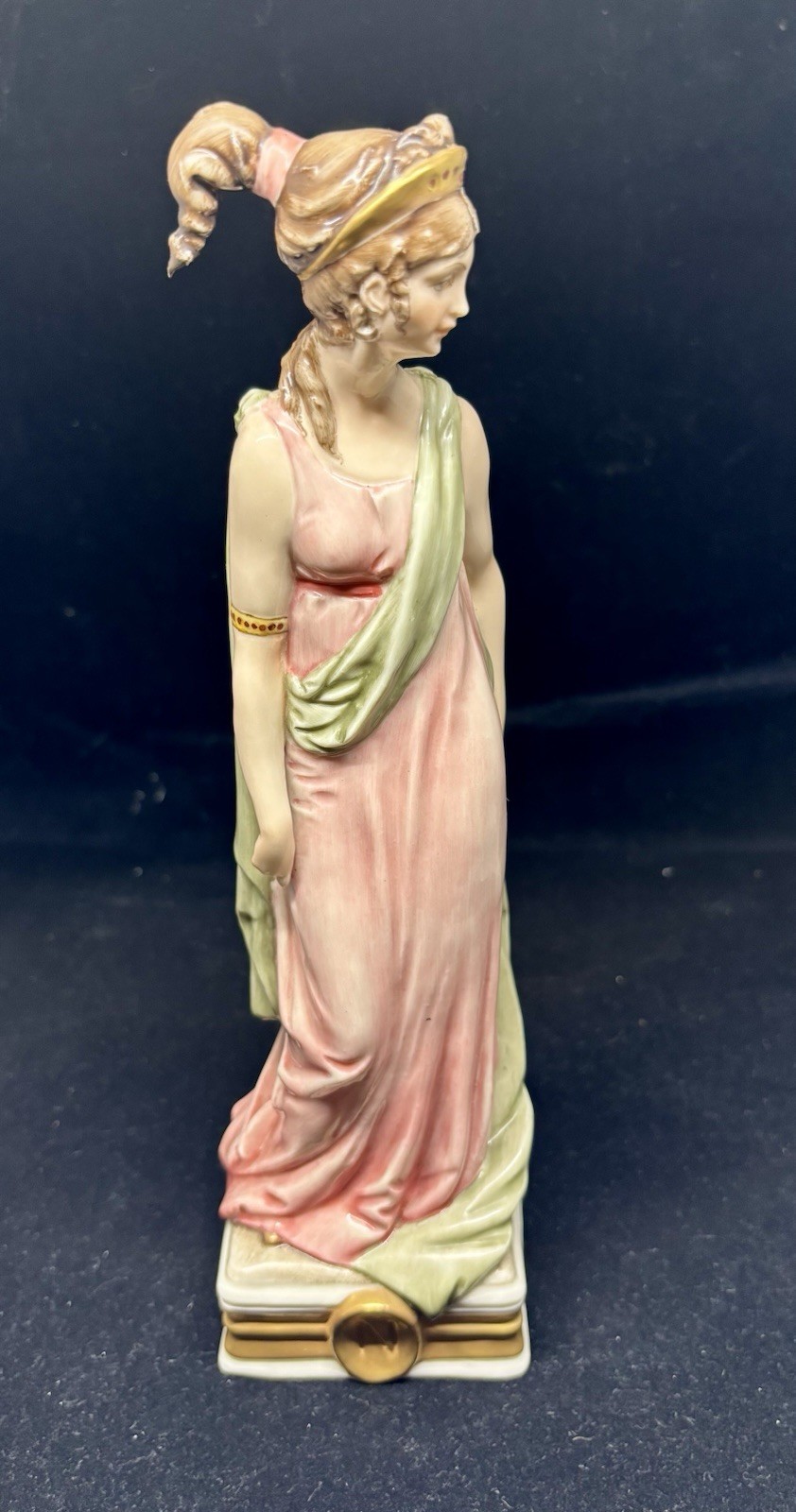 Rare Antique Copodimonte Empress Josephine Bonaparte Figure By Bruno Merli Sig