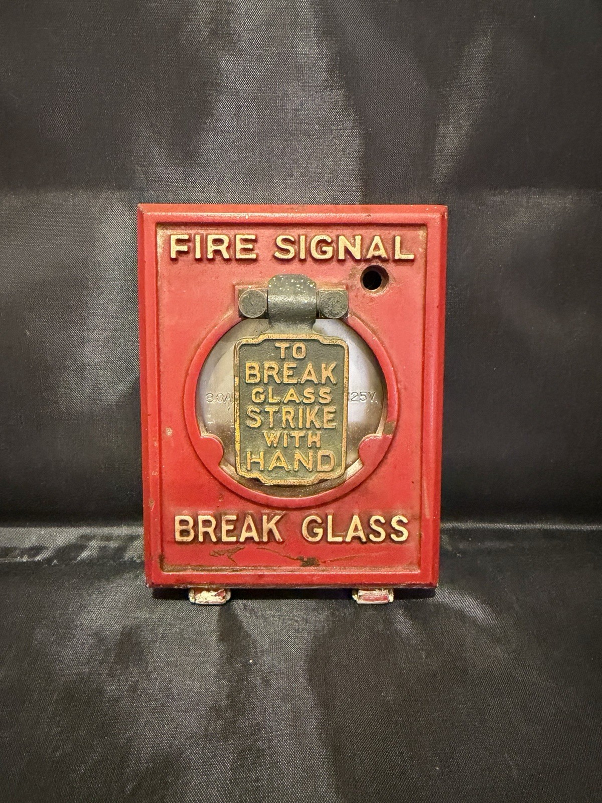 Antique Holtzer Cabot Boston Break Glass Fire Signal Station Box Matching # 9938