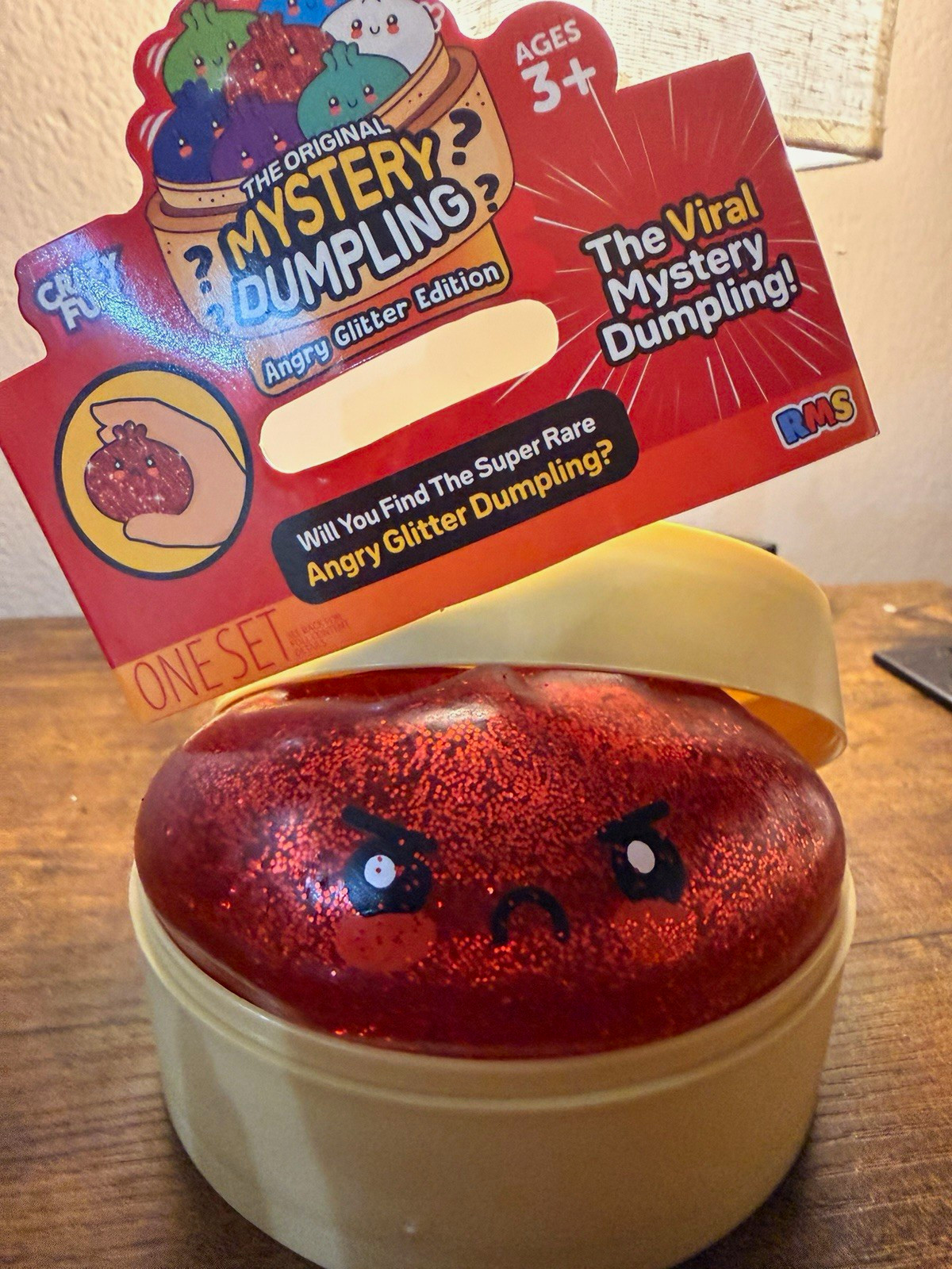 RARE RMS The Original Mystery Dumpling Angry Glitter
