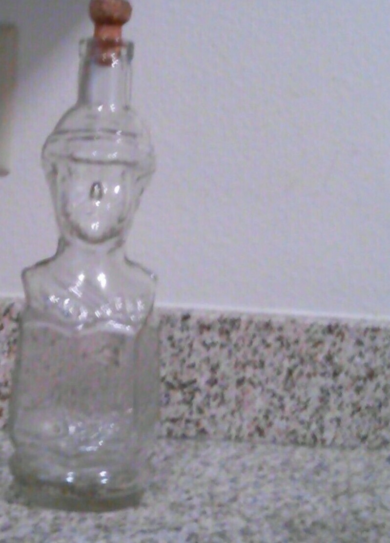 Soldier Bottle Vintage Decorative Collectible Napoleon Engraved Italy X 12 