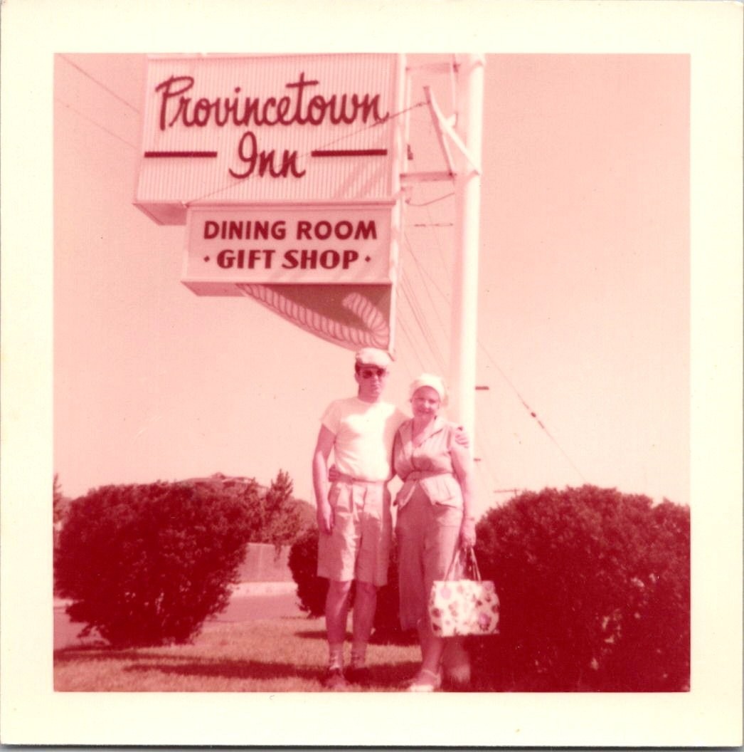 Vintage 1967 Provincetown Inn MA Photo Couple Kodak Kodacolor Print