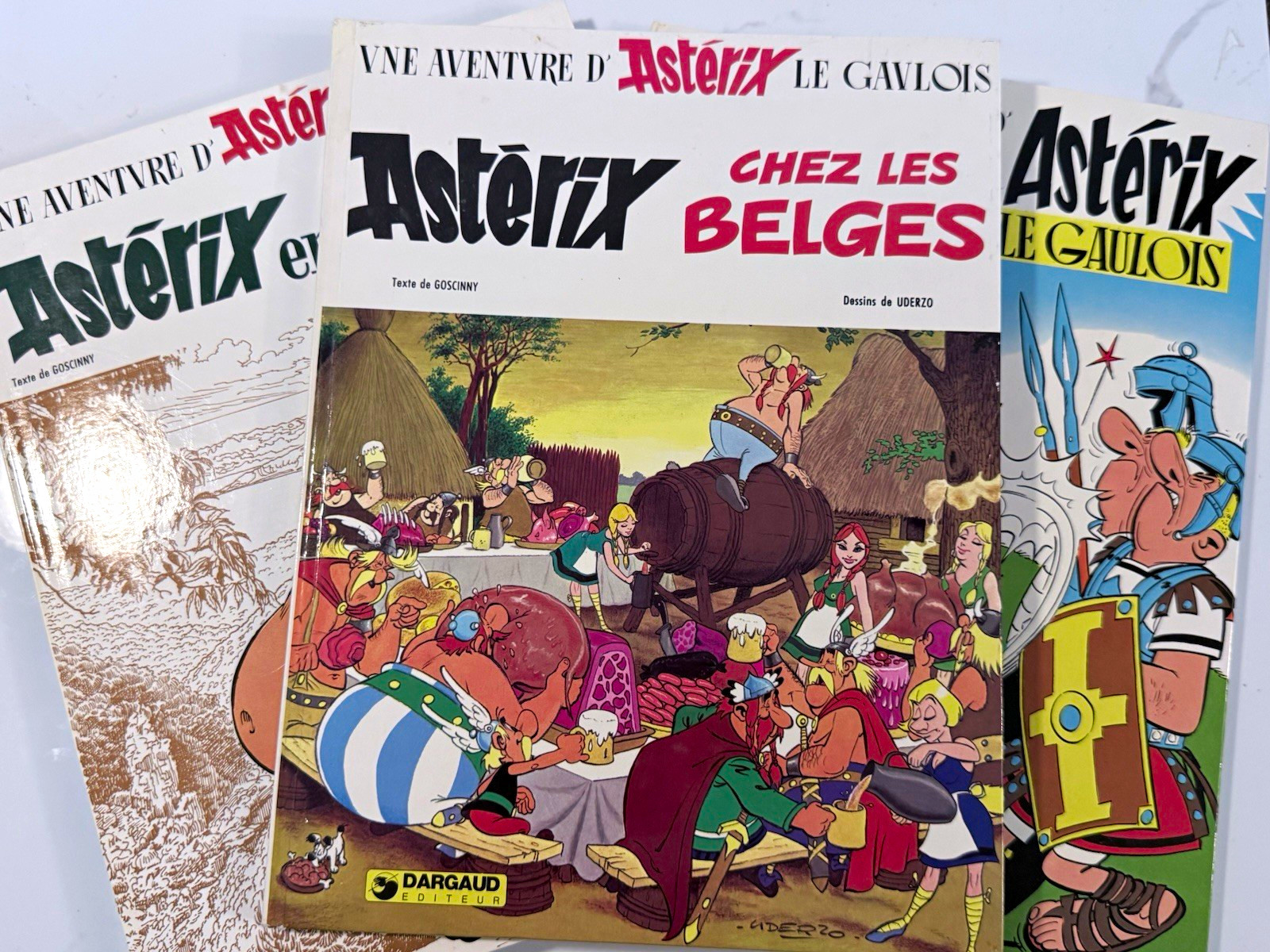 Asterix French Comic Book Lot 3 Dargaud 1980 1981 Goscinny Uderzo Vintage