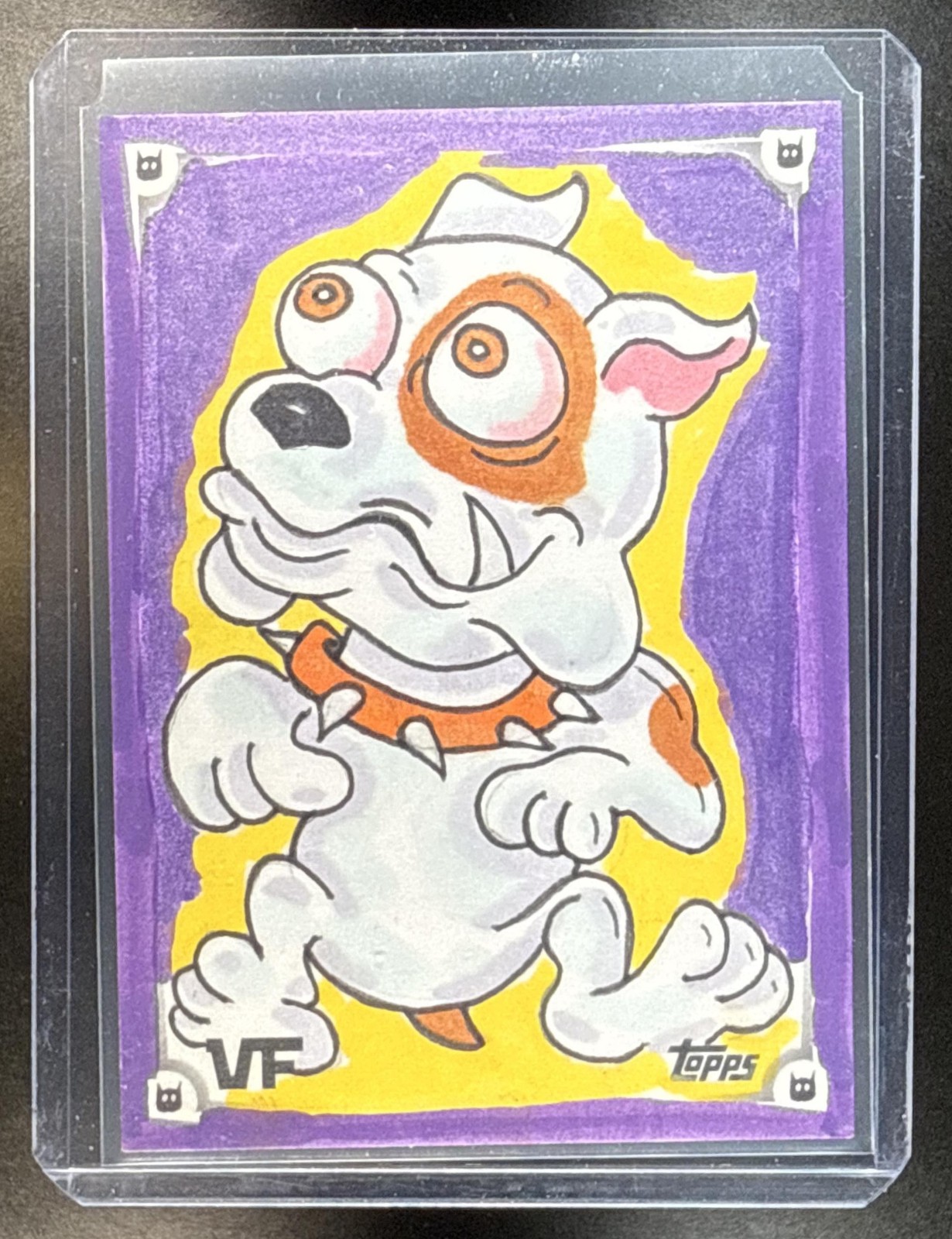 2026 Topps Chrome VeeFriends Zachary Maers Sketch Cards 1/1 Badass Bulldog