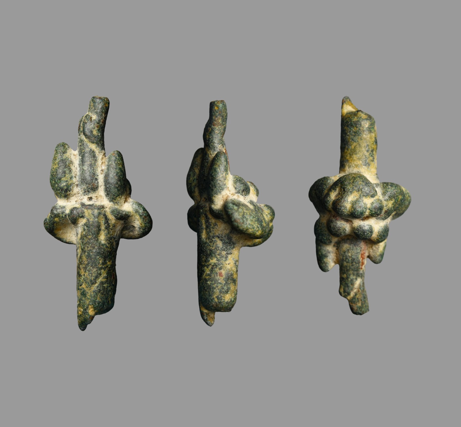Ancient Judaean / Levantine Bronze Club-Headed Toggle or Votive Pin 1000 BC